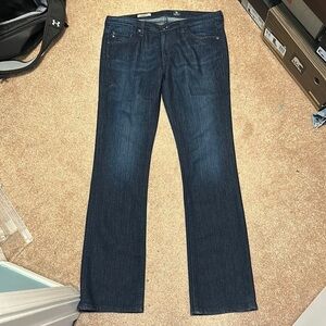 AG Adriano Goldschmied Dark Blue Boot Cut Jeans